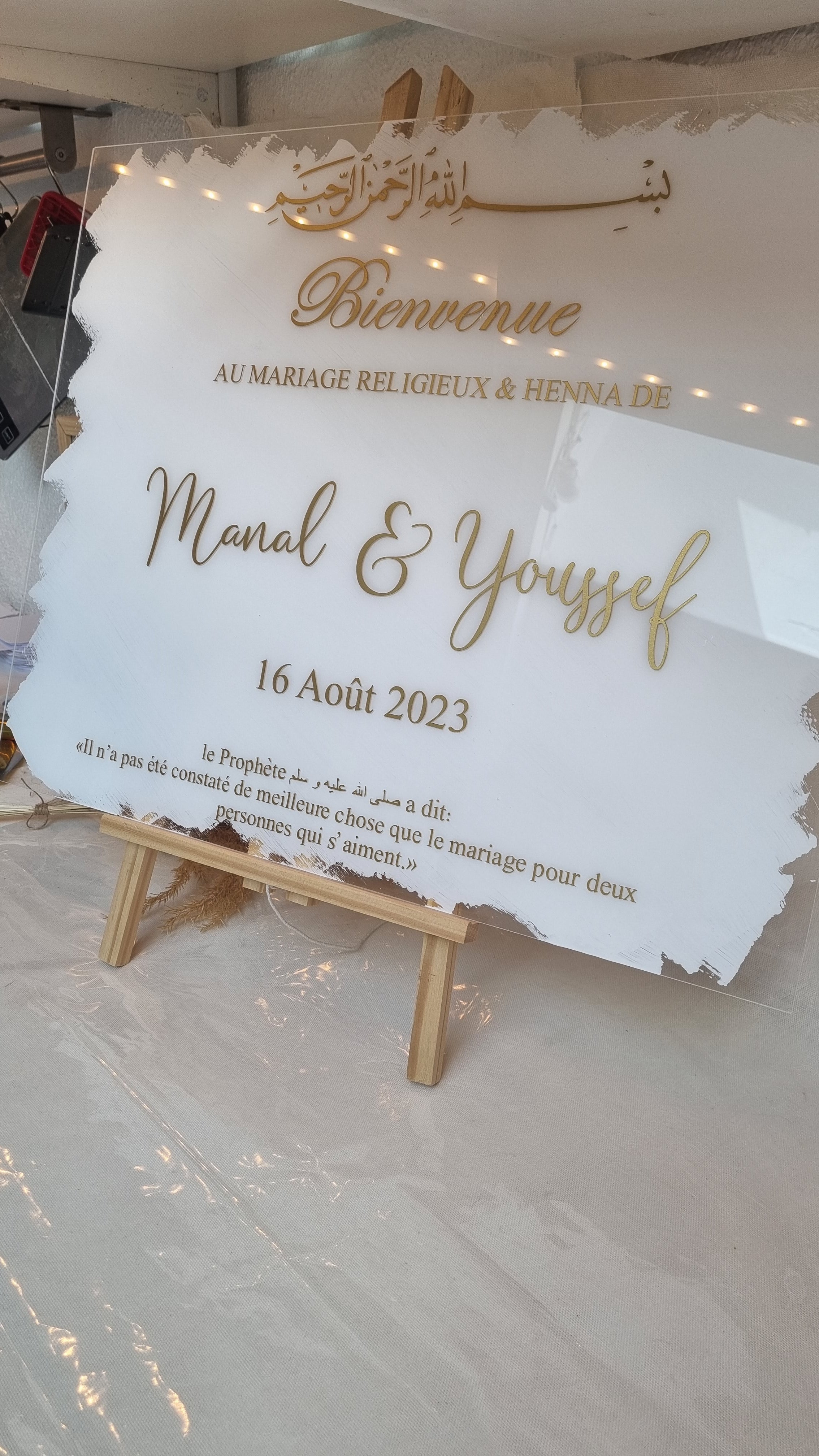 Panneau acrylique transparent en plexiglas, feuille de plastique  transparente, panneau décoratif de mariage, taille personnalisée, cadeau de  bricolage