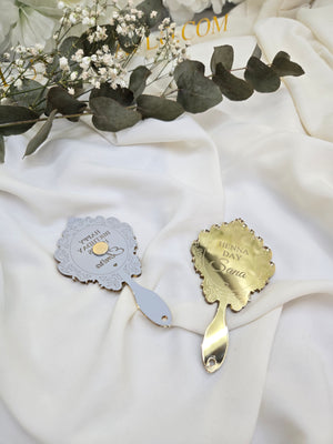 MAGNET MIROIR GRAVÉ CADEAU INVITÉS
