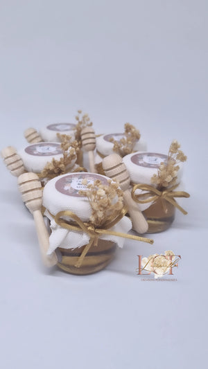 MINI POT DE MIEL BOHÊME, CADEAUX INVITÉS