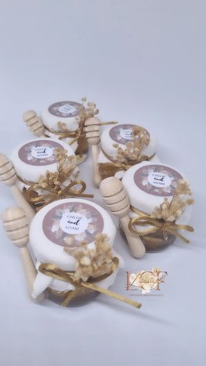 Ouvrir l&#39;image dans le diaporama, MINI POT DE MIEL BOHÊME, CADEAUX INVITÉS
